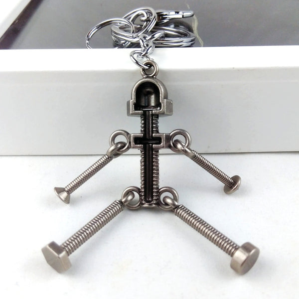 Retro Robot Keychain