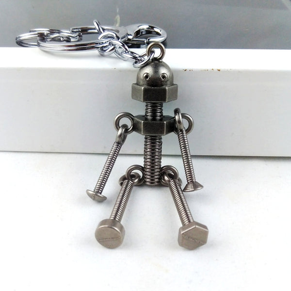 Retro Robot Keychain