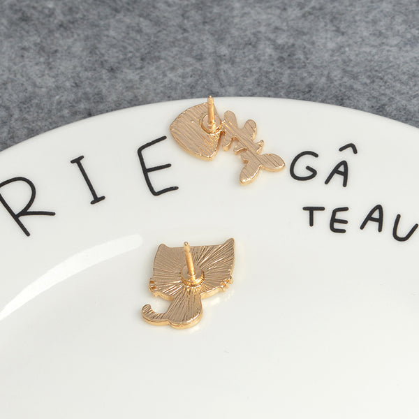 Cat and Fish Bone Pin