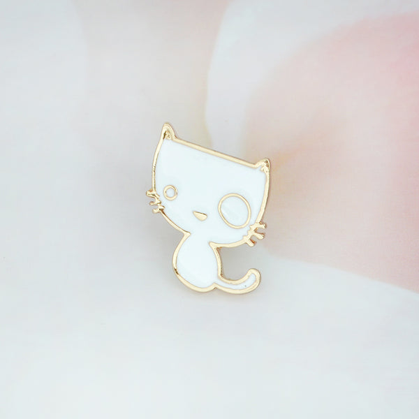Cat and Fish Bone Pin