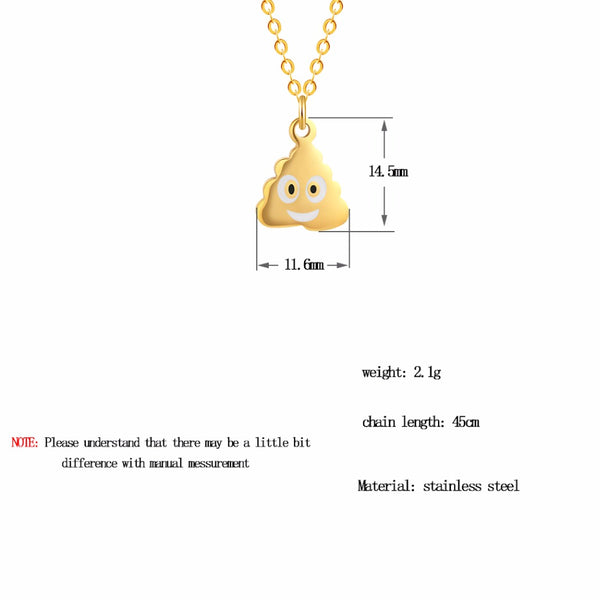 Poo Poop Emoji Necklaces