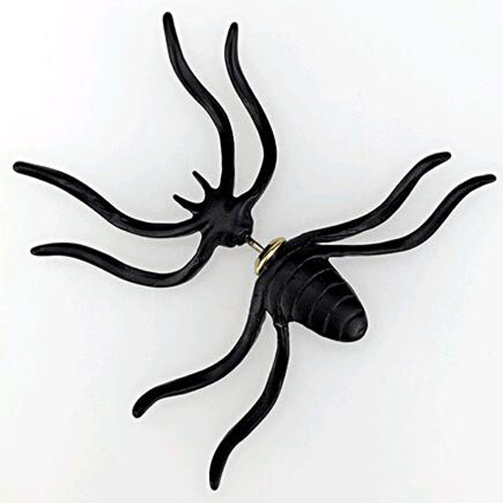 Cool Black Spider Earrings