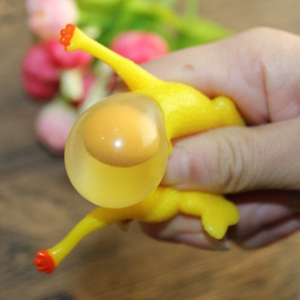 Hens Laying Egg Keychains