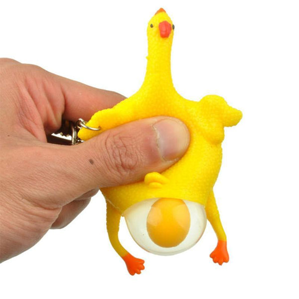 Hens Laying Egg Keychains