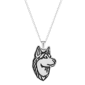 Dainty Siberian Husky Dog Necklace