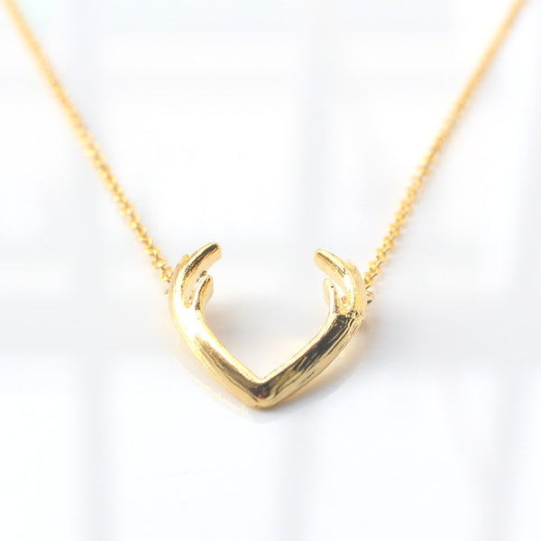 Fashion Deer Horn Necklace