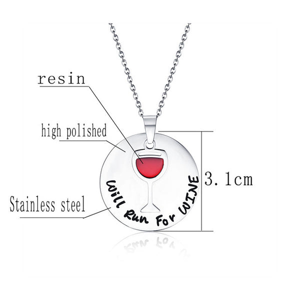 Fashion Women's Wine Necklace