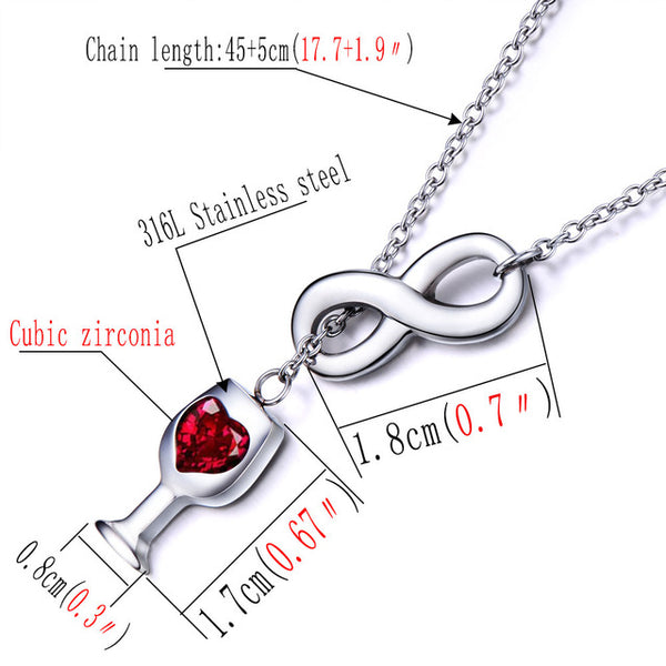Fashion Women's Wine Necklace